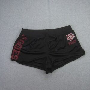 Texas A&M Aggies Shorts Womens Small Black Pink Victoria Secret NCAA